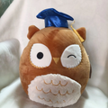 New Squishmallows Arella the Graduation Owl Plush, Soft Stuffed Toy